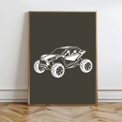 4 Wheels Wall Prints - Digital Download