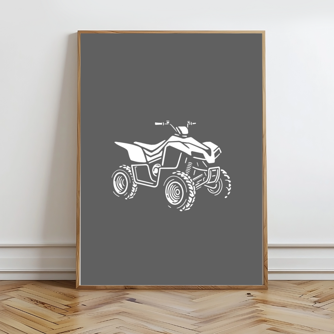 4 Wheels Wall Prints - Digital Download