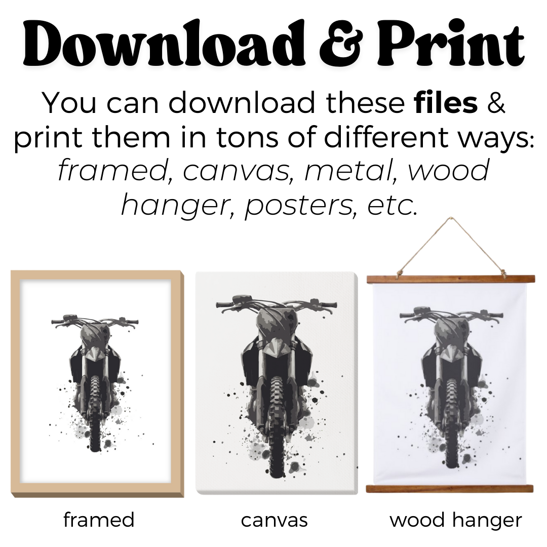 Born To Ride Wall Prints - Digital Download