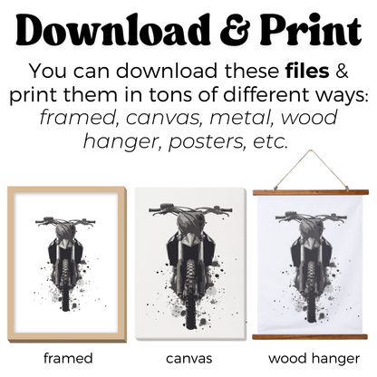 Born To Ride Wall Prints - Digital Download