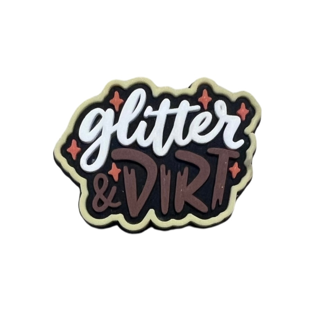 Glitter & Dirt Croc Charm