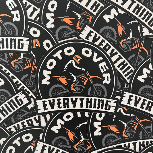 Moto Over Everything Sticker