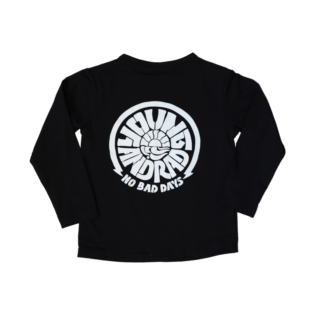 NO BAD DAYS LONG SLEEVE TEE- BLACK