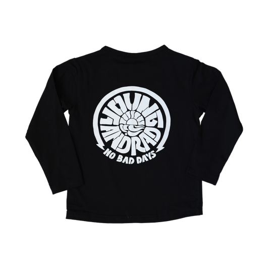 NO BAD DAYS LONG SLEEVE TEE- BLACK