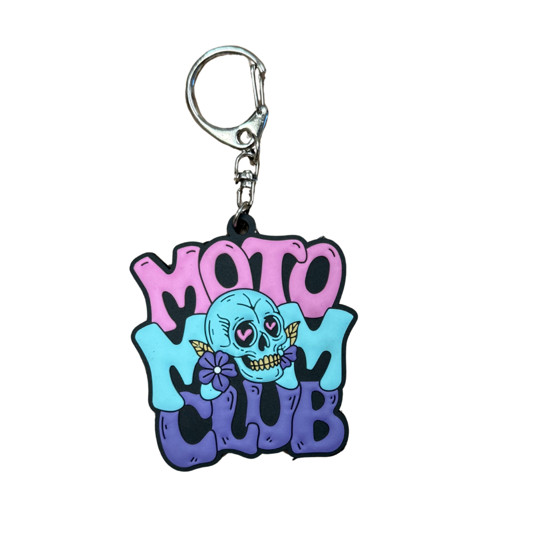 Moto Mom Club Keychain