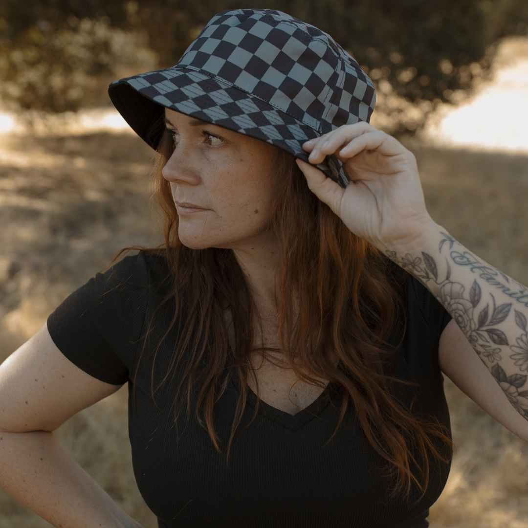Stealth Checker Bucket Hat