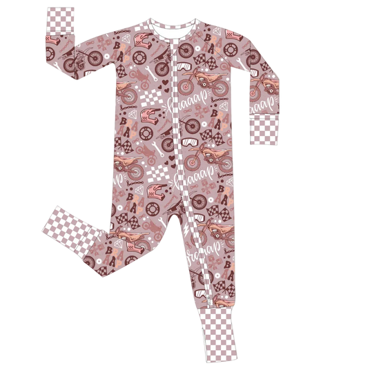Braaap Like A Girl Zip Up Pajamas / PREORDER ships Jan 12 - 16