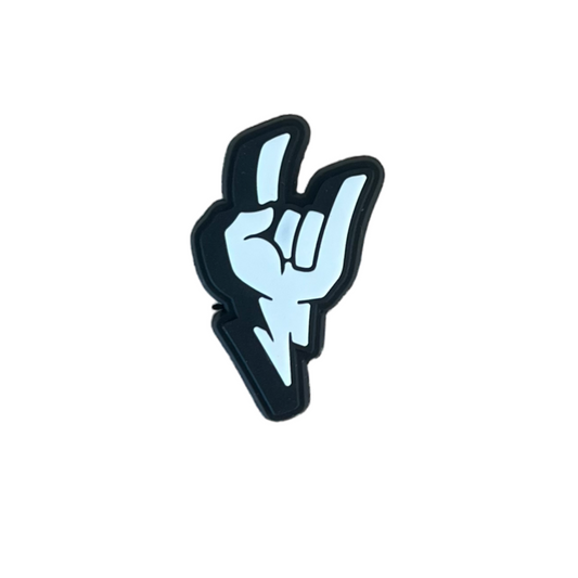 Rock On Hand Croc Charm