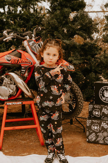 Santas Speedy Sleigh Toddler & Youth Pajamas *PREORDER - SHIPPING OUT BETWEEN NOV 24 - DEC 6*