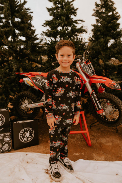 Santas Speedy Sleigh Toddler & Youth Pajamas *PREORDER - SHIPPING OUT BETWEEN NOV 24 - DEC 6*
