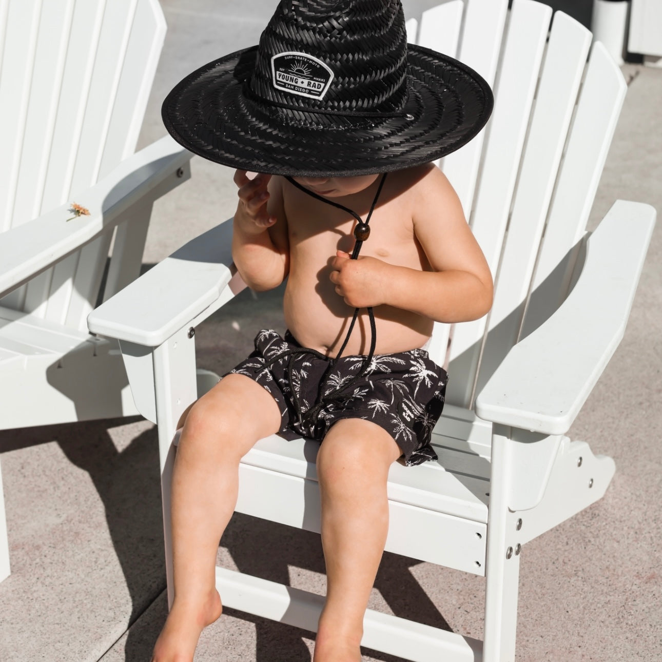 Midnight Wave Watcher Straw Hat (Imperfect)