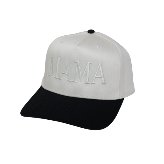 MAMA BLACK AND CREAM HAT